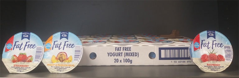 Goldenacre Fat Free Fruit Yoghurts