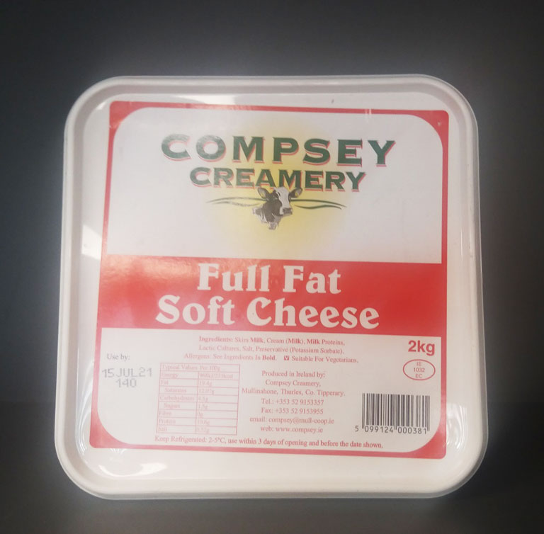 Soft Cheese 2kg Full Fat Soft