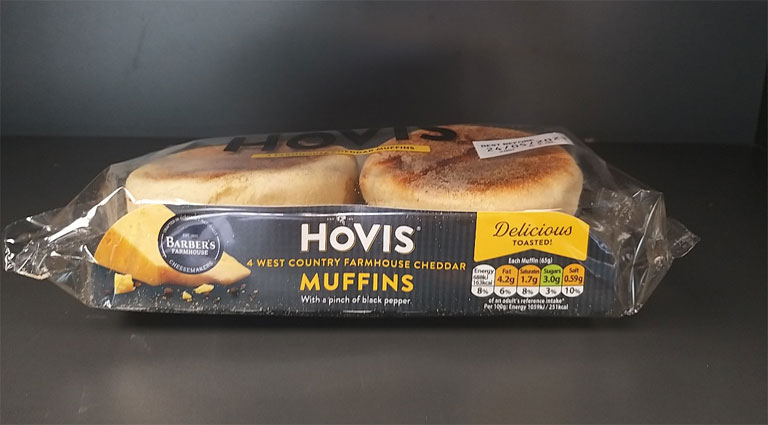 Hovis 4 Pack Cheese Muffins