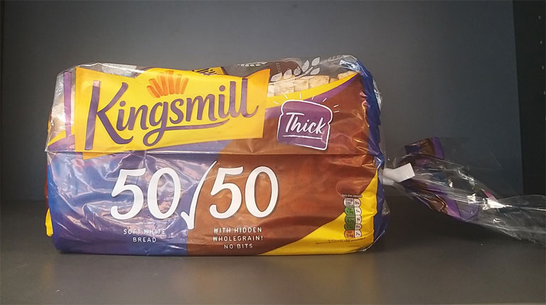 Kingsmill 50/50 Thick 800g