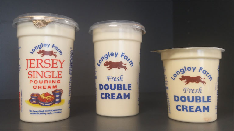 Longley Farm Single and Double cream