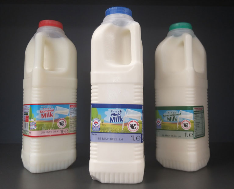 1Ltr Pasteurised, Semi Skimmed and Skimmed milk